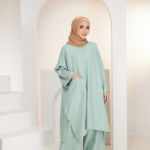 Mint colour Muslim wear