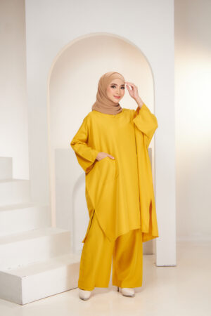 Mustard Muslim wear women's Islamic clothes