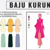 OEM Customized Malay beautiful Baju Kurung Hari Raya 2025