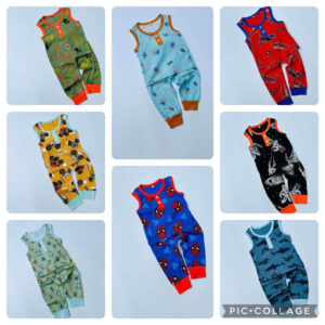 Boys Sleevesless Pyjamas Cotton Cool Cartoon Prints Pyjamas